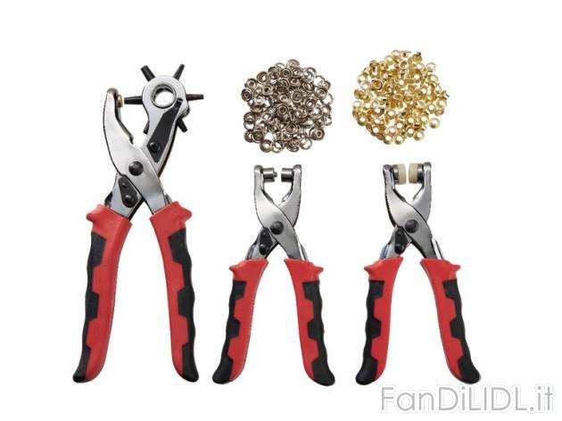 Set pinze da calzolaio Powerfix, prezzo 5,99 &#8364; per Al set 
- Per forare ...
