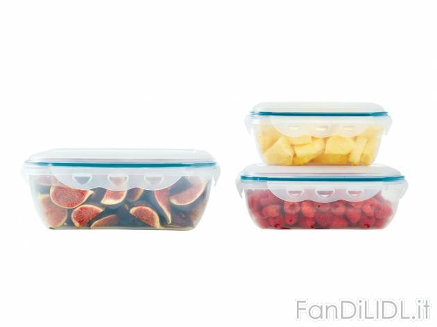 Contenitori salvafreschezza, 3 pezzi , prezzo 4.99 &#8364; 
- Coperchio con ...