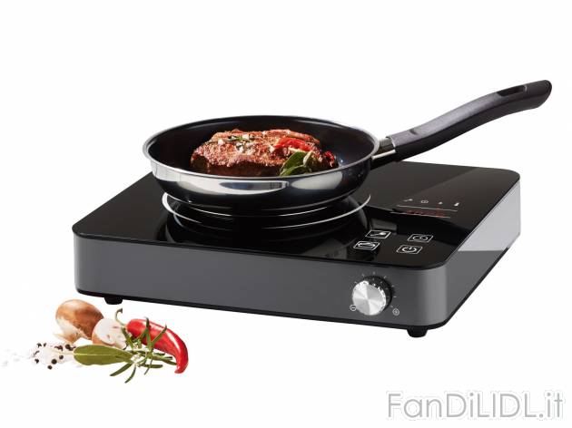 Piastra ad induzione , prezzo 39.99 &#8364; 
- Con riconoscimento della pentola ...