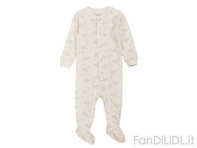 Pigiama intero da neonata , prezzo 4.99 &#8364;  
-  In puro cotone biologico