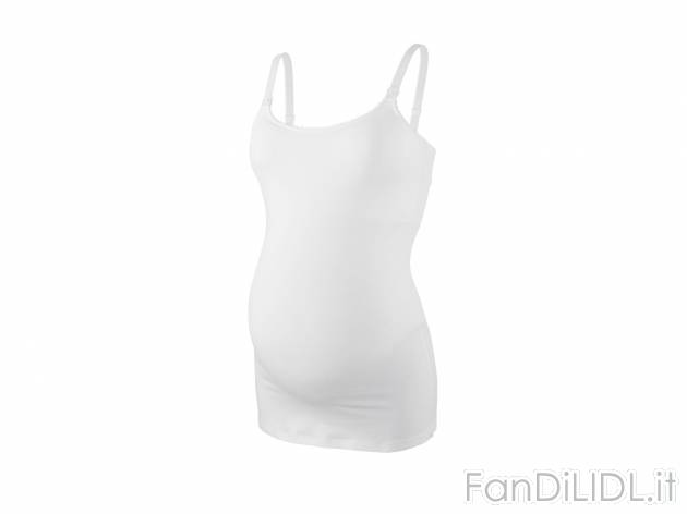 Top per allattamento , prezzo 4.99 &#8364;  
-  Con chiusura a clip sulle spalline