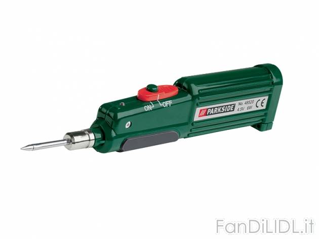 Saldatore a batteria Parkside, prezzo 9,99 &#8364; per Alla confezione 
- Breve ...