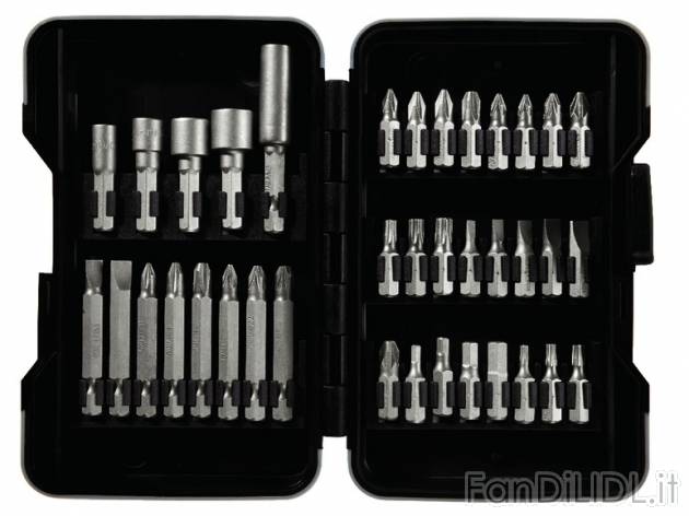 Set punte-bit  per trapano Parkside, prezzo 6,99 &#8364; per Al set