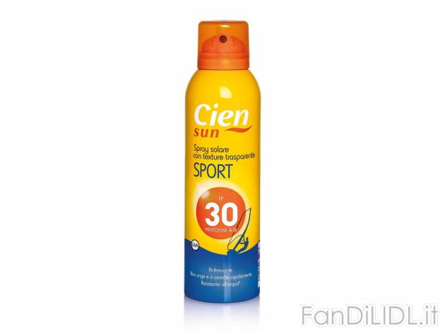Spray solare trasparente FP30 , prezzo 4.79 &#8364; per 200 ml 
- Ideale per ...