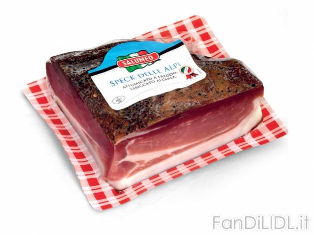 Speck al trancio , prezzo 4,99 &#8364; per Al kg 
-      Dal tipico sapore affumicato
