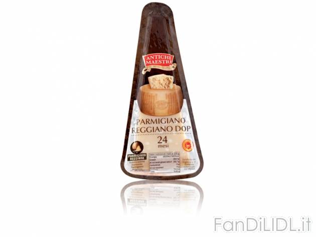 Parmigiano Reggiano DOP Stagionatura 24 Mesi , prezzo 9,89 &#8364; per Al kg ...