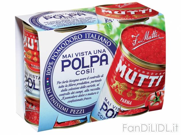 Polpa di pomodoro , prezzo 0,99 &#8364; per 800 g, € 1,24/kg EUR. 
- Tutto ...