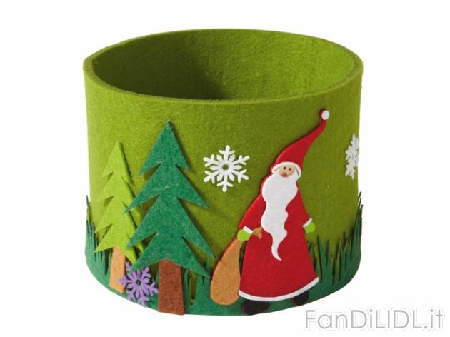 Cestino decorativo in feltro , prezzo 3,99 &#8364; per Alla confezione 
- A ...