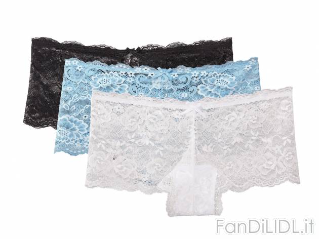 Culottes da donna in pizzo , prezzo 6.99 &#8364;  
-  3 pezzi