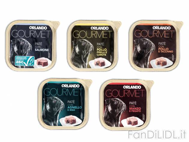Paté per cani di piccola taglia , prezzo 0.90 &#8364; 
- 1 pezzo non in promo ...