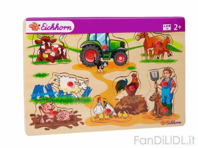 Puzzle ad incastro in legno , prezzo 2,49 &#8364; per Alla confezione 
- A ...