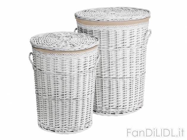 Cesto portabiancheria, 2 pezzi , prezzo 29.99 &#8364; 
- Con manici e coperchio
- ...