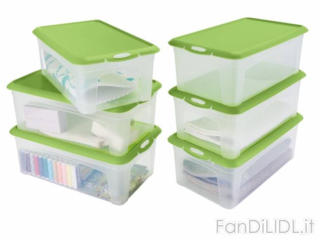 Box multiuso 3 o 6 pezzi , prezzo 9.99 &#8364; 
- 3 pezzi - Ca. 40x17x33,5 ...