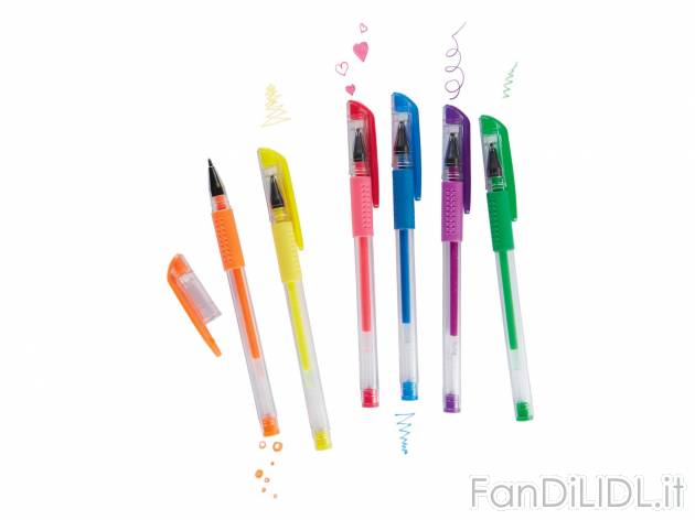 Penne gel, 6 pezzi , prezzo 1.99 &#8364;