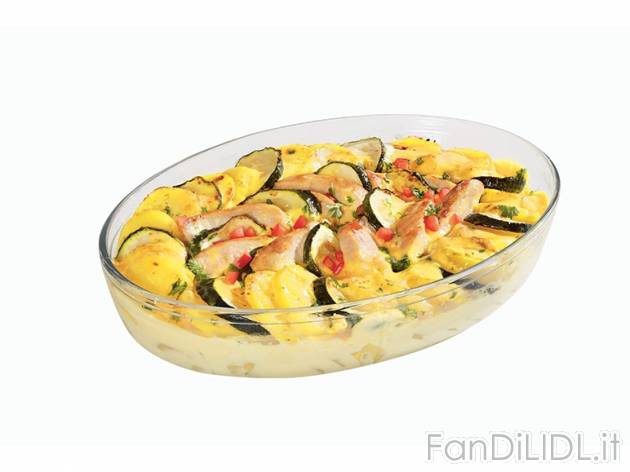 Pirofila in vetro , prezzo 3,99 &#8364; per Alla confezione 
- Lavabile in lavastoviglie ...