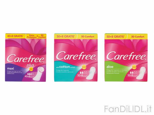 Salvaslip , prezzo 2.49 &#8364; 
- Traspirante 58 pezzi, Aloe 58 pezzi o Large ...