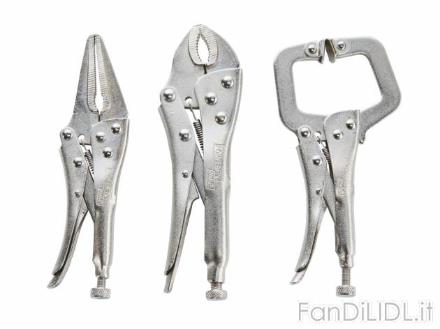 Set pinze regolabili autobloccanti, 3 pezzi , prezzo 6.99 &#8364; 
- In acciaio ...