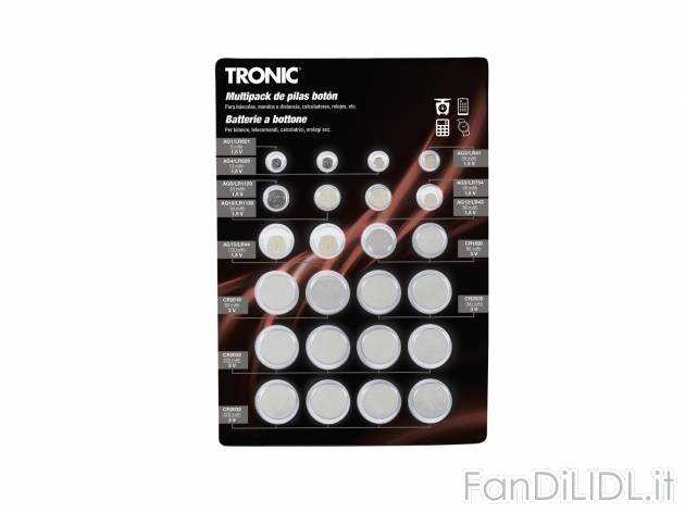 Batterie a bottone, 24 pezzi , prezzo 2.99 &#8364;