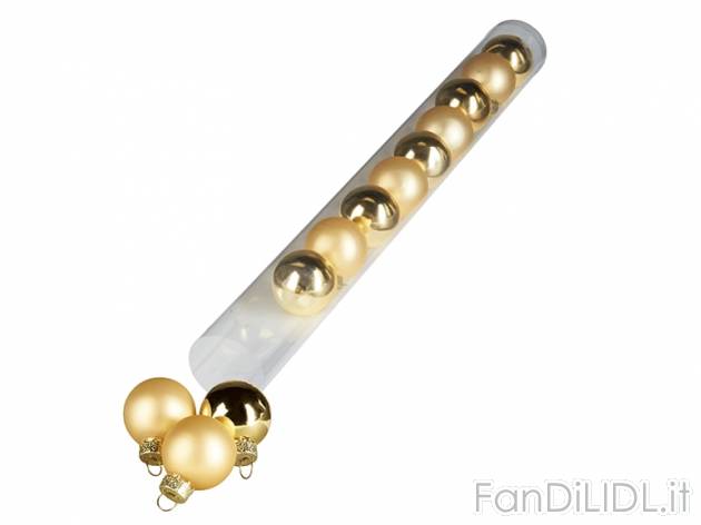 Palline natalizie in vetro Melinera, prezzo 1,49 &#8364; per Alla confezione ...
