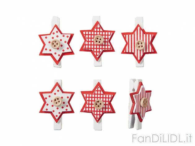 Decorazioni natalizie in legno Melinera, prezzo 1,29 &#8364; per Alla confezione ...