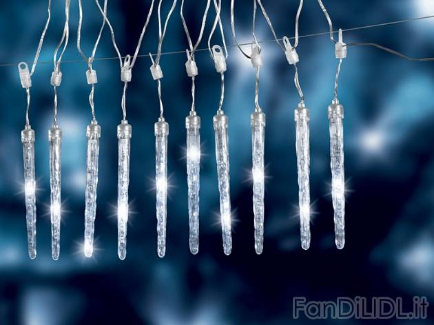 Luci natalizie a ghiacciolo a LED Melinera, prezzo 16,99 &#8364; per Alla confezione ...