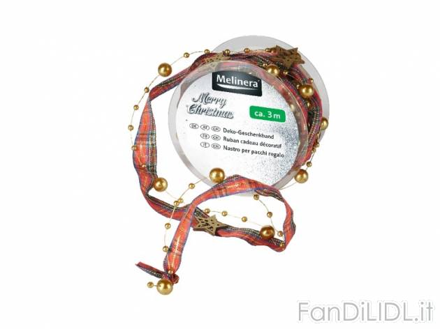 Nastro decorativo per pacchi regalo Melinera, prezzo 1,79 &#8364; per Alla confezione ...