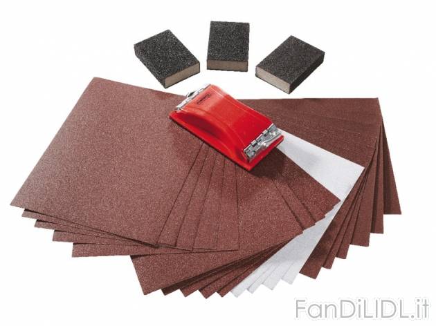 Set per levigatura manuale Powerfix, prezzo 6,99 &#8364; per Al set 
- 1 supporto ...