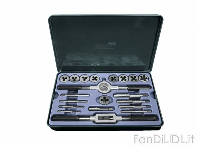Set maschi e filiere Powerfix, prezzo 9,99 &#8364; per Al set 
- In robusta ...
