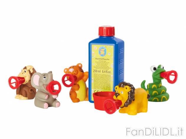 Bolle di sapone , prezzo 4.99 &#8364;  
-  Con ricarica da 250 ml