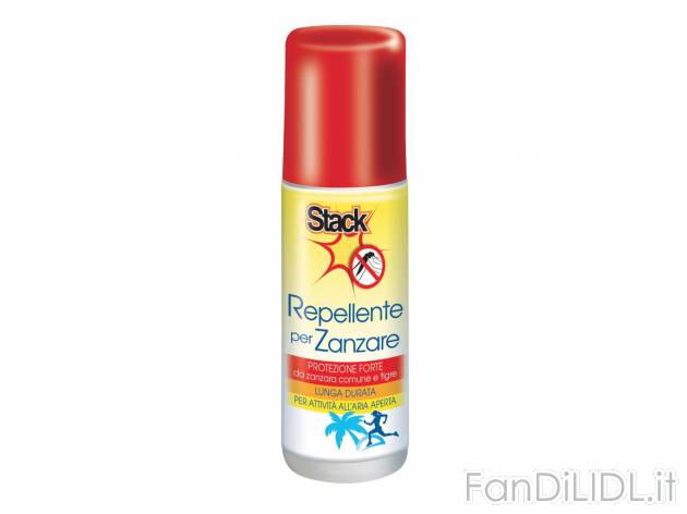 “Stack” Lozione antizanzara , prezzo 2.49 &#8364; per 100 ml 
- Nelle varianti ...