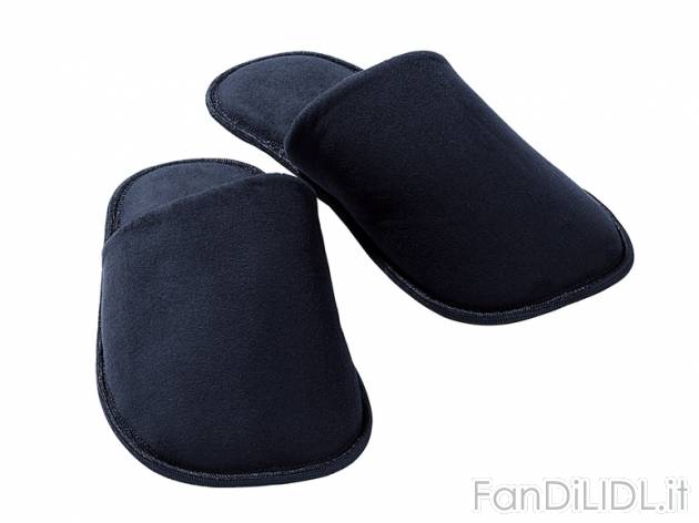 Pantofole da uomo Livergy, prezzo 3,99 &#8364; per Alla confezione 
- Morbide ...