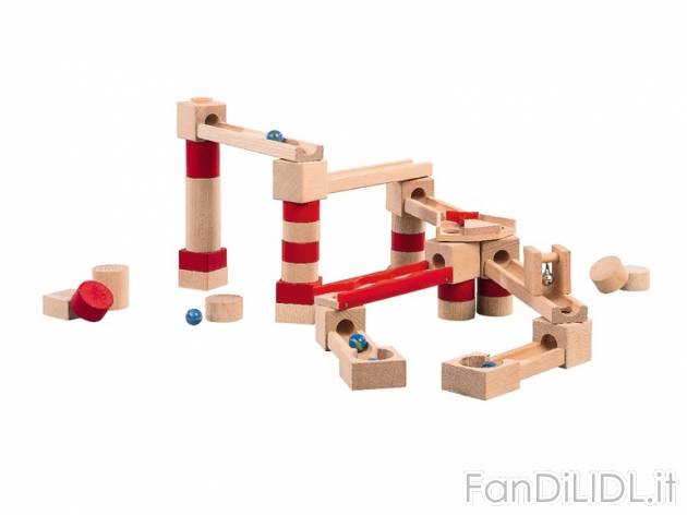 Pista in legno per biglie, 40 pezzi o Arca di Noè in legno , prezzo 14,99 &#8364; ...