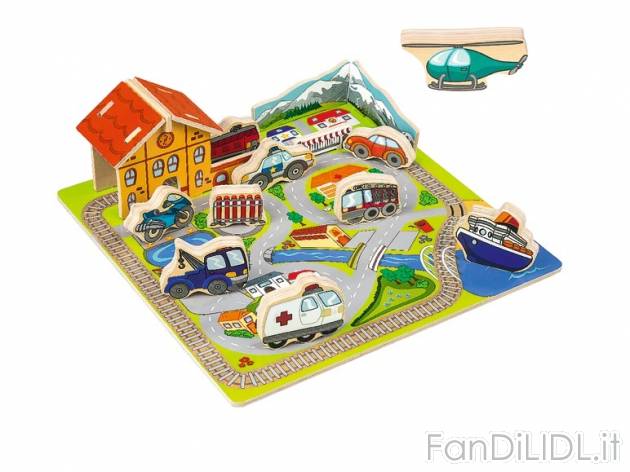 Puzzle ad incastro 3D , prezzo 6,99 &#8364; per Alla confezione 
- A scela ...