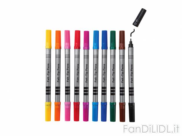 Pennarelli a doppia punta , prezzo 1.49 &#8364; 
- Colore a base di acqua, ...