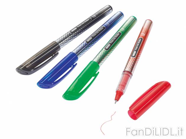 Penne ad inchiostro liquido con punta media/fine , prezzo 1.79 &#8364;