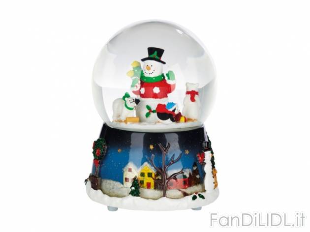 Palla di vetro con carillon Melinera, prezzo 8,99 &#8364; per Alla confezione ...