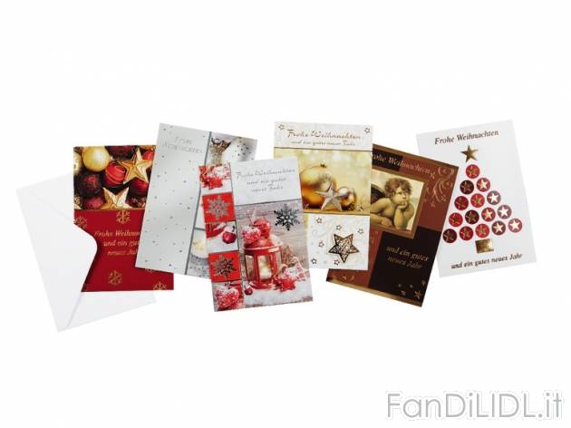 Biglietti natalizi, 6 pezzi Melinera, prezzo 1,49 &#8364; per Alla confezione ...