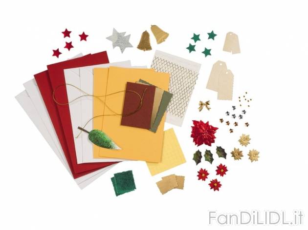 Set per comporre biglietti natalizi , prezzo 1,99 &#8364; per Al set 
- Ampia ...