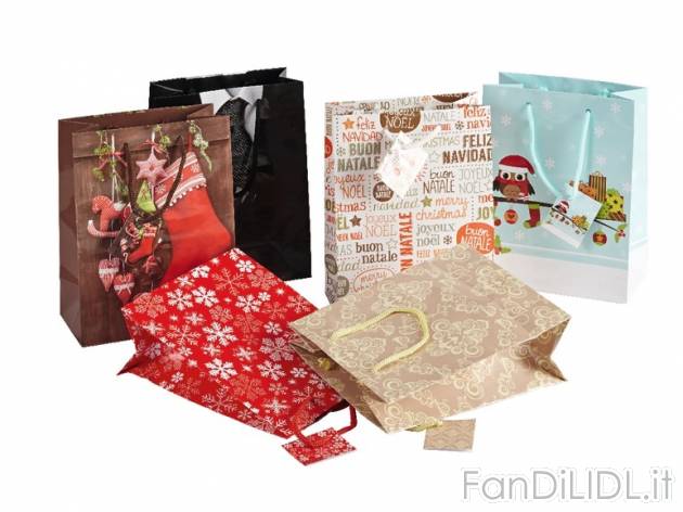 Set sacchetti regalo, 4 o 6 pezzi Melinera, prezzo 1,99 &#8364; per Al set 
- ...