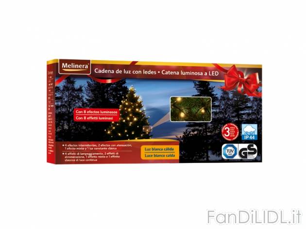 Catena luminosa, 80 LED Melinera, prezzo 12,99 &#8364; per Alla confezione 
- ...