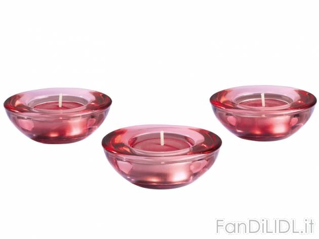 Portalumini in vetro Melinera, prezzo 1,99 &#8364; per Alla confezione 
- In ...