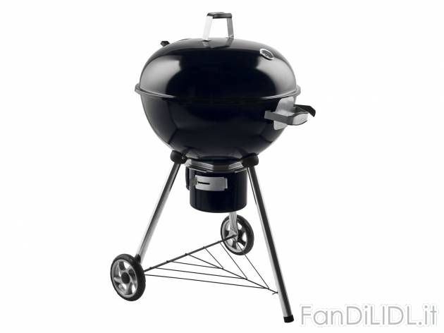 Barbecue sferico , prezzo 69.99 &#8364; 
- Coperchio smaltato con termometro ...