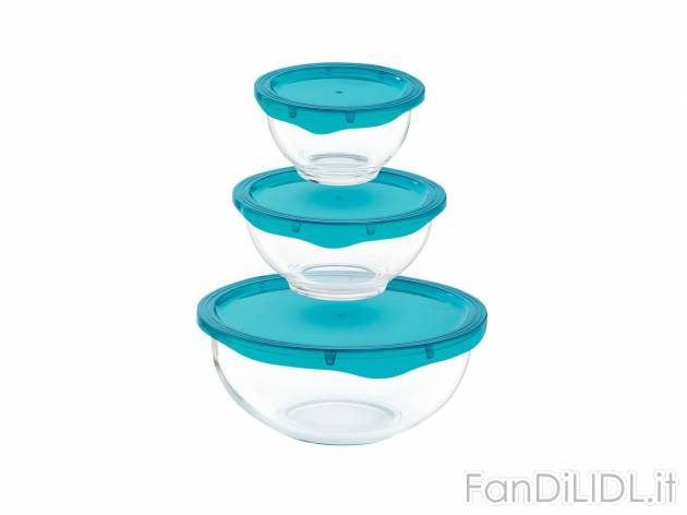 Set ciotole in vetro con coperchio, 2 o 3 pezzi , prezzo 11.99 &#8364; 
- Con ...