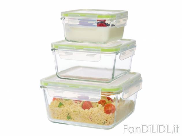 Set contenitori salvafreschezza in vetro, 3 pezzi , prezzo 9.99 &#8364; 
- ...