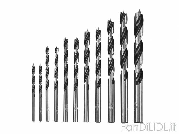 Set punte per trapano , prezzo 3.99 &#8364; 
- 11 pezzi
- Legno
- Metallo
- ...