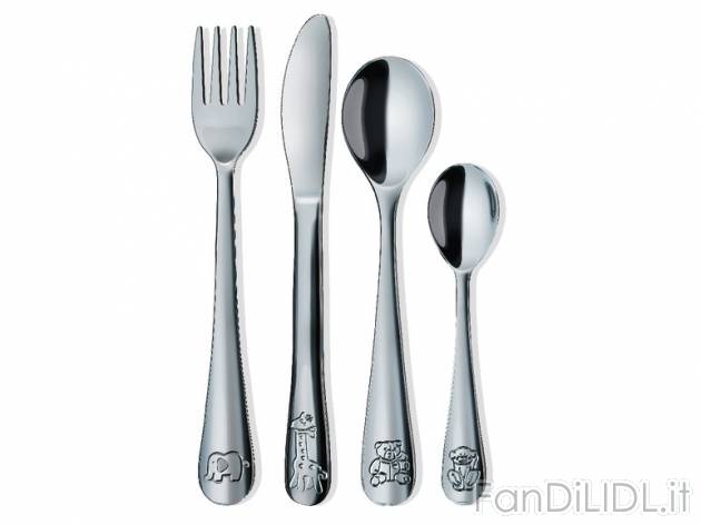 Set posate per bambini Ernesto, prezzo 3,99 &#8364; per Al set 
- Set di alta ...