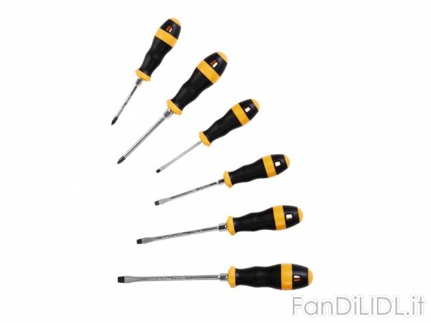 Set cacciaviti Powerfix, prezzo 5,99 &#8364; per Al set 
- Con punte magnetiche ...