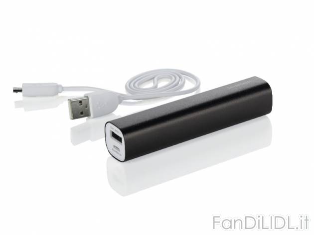 Batteria esterna Powerbank Silvercrest, prezzo 9,99 &#8364; per Alla confezione ...