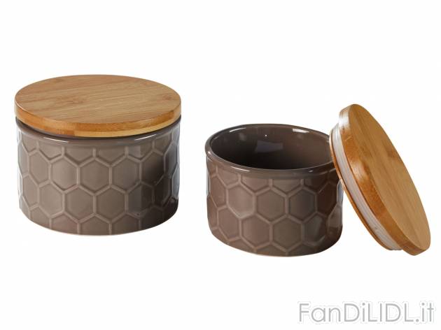 Set barattoli in ceramica, 2 pezzi , prezzo 9.99 &#8364; 
- Chiusura sicura ...