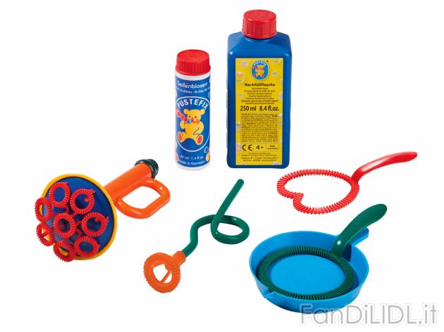 Set bolle di sapone o ricarica , prezzo 4.99 &#8364; 
- Et&#224; consigliata: ...